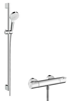 Hansgrohe Crometta Ecostat 1001 CL Combi 0.90m with Vario hand shower - 27813400