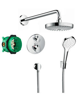 Hansgrohe Design ShowerSet Croma Select S / Ecostat S - 27295000  By Hansgrohe