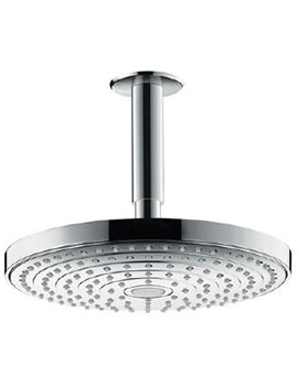 Hansgrohe Raindance EcoSmart Select S 240 2jet Overhead Shower with Ceiling Connector - 26469000