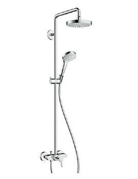 Hansgrohe Croma Select S 180 2jet Showerpipe With single Lever Mixer - 27255400