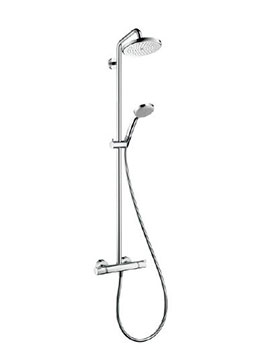 Croma 220 EcoSmart Showerpipe With Swivelling Shower Arm - 27188000