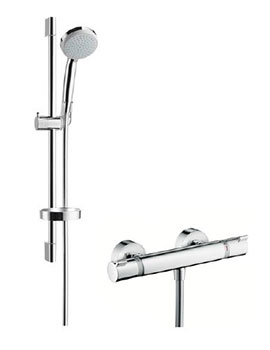 Ecostat Comfort Combi Set 0.65m EcoSmart With Croma 100 Vario Hand Shower - 27032000