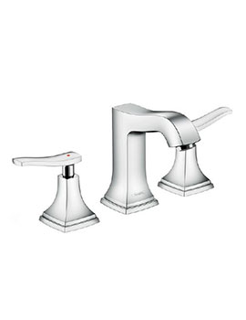 Hansgrohe Metropol Classic 3-Hole Basin Mixer 110 With Lever Handle With Pop-Up Waste - 31330000