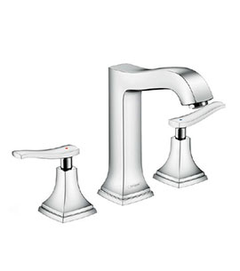 Hansgrohe Metropol Classic 3-Hole Basin Mixer 160 With Lever Handle With Pop-Up Waste - 31331000
