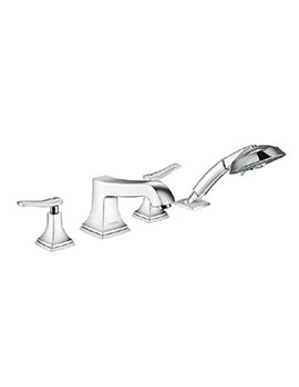 Metropol Classic 4-Hole Rim-Mounted Bath Mixer With Lever Handle - 31441000