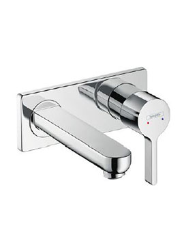 Hansgrohe Metris S Single Lever Basin Mixer For Concealed Installation With 165 Spout, Wall-Mounted
