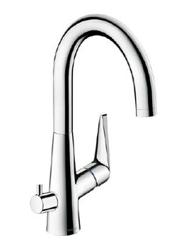 Hansgrohe Talis Single Lever Kitchen Mixer 220 With Device Shut-Off Spray - 72811