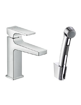 Bidet 1Jet Hand Shower/Metropol Single Lever Basin Mixer With Lever Handle Set 1.60m - 32522000