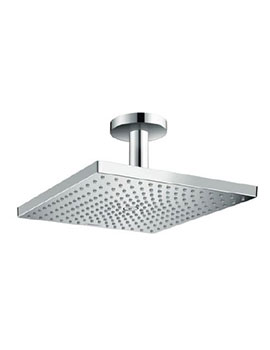 Hansgrohe Raindance E 300 Air 1jet overhead shower with Ceiling Connector 100mm - 26250000