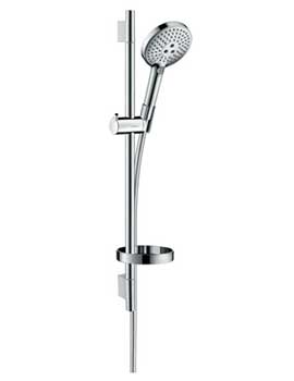 Hansgrohe Raindance Select S EcoSmart 120 3jet Hand Shower Unica Wall Bar 0.65m Shower Kit - 26632