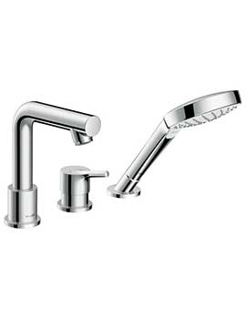 Hansgrohe Talis S 3 hole single lever rim-mounted bath mixer - 72417000