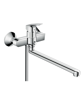 Hansgrohe Logis Single Lever Bath Mixer with Long Spout - 71402000 By Hansgrohe
