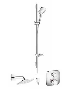 Hansgrohe Soft Cube Valve With Raindance Select Rail Kit  and Air (240) overhead - 88101002