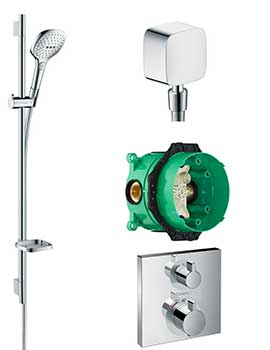 Hansgrohe Square valve with Raindance Select rail kit - 88101018  By Hansgrohe