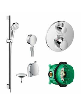 Hansgrohe Round valve with Croma Select rail kit and Exafill - 88101029