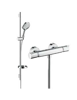 Hansgrohe Round Raindance Select rail kit with valve - 88101038  By Hansgrohe