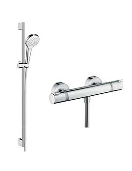 Hansgrohe Round Croma Select rail kit with valve  By Hansgrohe
