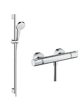 Hansgrohe Round Croma Select rail kit with valve