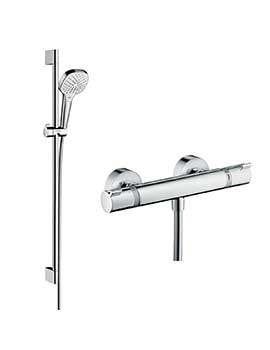 Hansgrohe Soft Cube Croma Select rail kit with valve - 88101035  By Hansgrohe