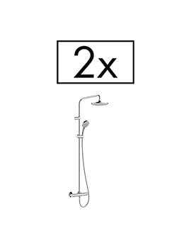 Hansgrohe Vernis Blend Showerpipe 200 1jet with thermostat project pack (2 pcs.) Chrome - 26285000