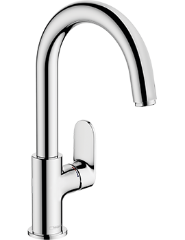 Vernis Blend Single lever basin mixer with swivel spout and pop-up waste set Chrome - 71554000