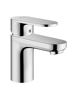 Vernis Blend Single lever basin mixer 70 with isolated water conduction and pop-up waste set Chrome 