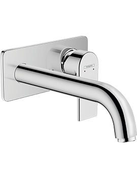 Hansgrohe Vernis Shape Single lever basin mixer for concealed installation wall-mounted with spout 20,5 cm Chr