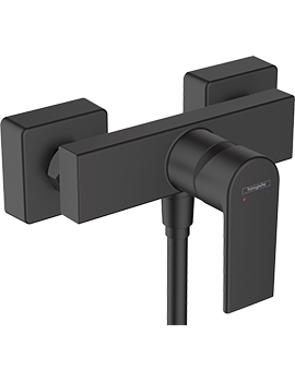 Hansgrohe Vernis Shape Single lever shower mixer for exposed installation Matt Black - 71650670