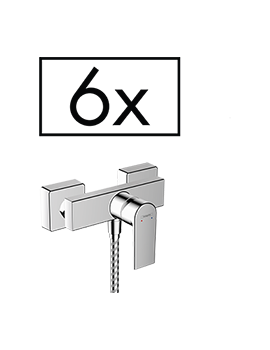 Hansgrohe Vernis Shape Single lever shower mixer for exposed installation project pack (6 pcs.) Chrome - 71657