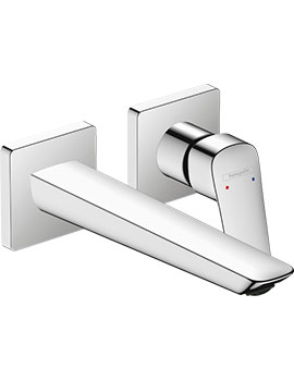 Logis Wall Mounted Single Lever Basin Mixer Fine with spout 205mm - 71256000