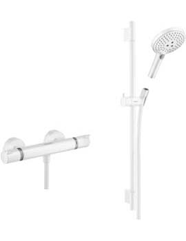 Hansgrohe Ecostat Comfort Exposed Valve with Raindance Select rail kit MW