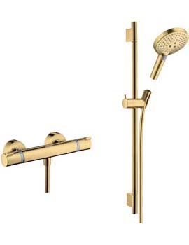 Hansgrohe Ecostat Comfort exposed valve with Raindance Select rail kit PGO  By Hansgrohe