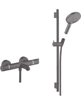 Hansgrohe Ecostat Comfort exposed bath/shower valve with Raindance Select rail kit BBC