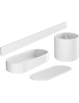 Hansgrohe HG WallStoris bathroom bundle MW Matt White - 27968700  By Hansgrohe