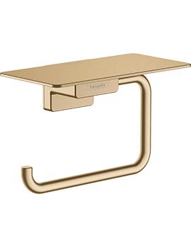 HG AddStoris roll holder with shelf BBR Brushed Bronze - 41772140