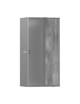 Hansgrohe HG XtraStoris Rock 300x150x100mm BST Brushed Stainless Steel - 56082800