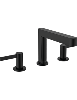 Hansgrohe HG Finoris 3-h basin mix 110 push MB Matt Black - 76033670