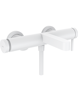 Hansgrohe HG Finoris bath mixer wall mounted MW Matt White - 76420700