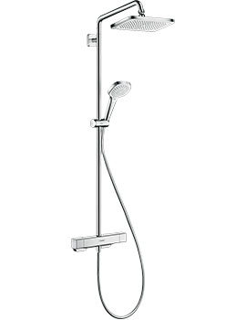 Hansgrohe Croma E Showerpipe 280 Exposed 1jet with thermostat Chrome - 27630000