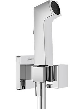 Bidette Square Hand Shower 1jet E EcoSmart for cold water with shower holder and hose 125cm