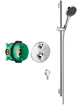 Hansgrohe Bundle Round Valve With Rainfinity Rail Kit - 88102337