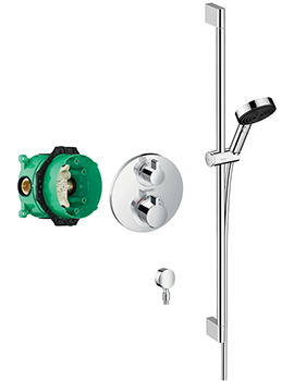 Hansgrohe Bundle Round Valve with Pulsify Rail Kit - 88102346