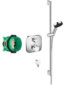 Hansgrohe Bundle Soft Cube Valve with Pulsify Rail Kit - 88102336