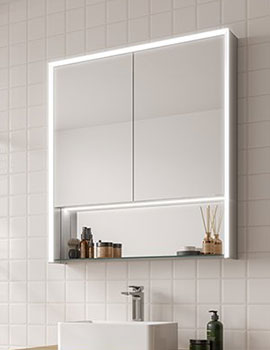HIB Verve 80 LED Mirror Cabinet - 52900