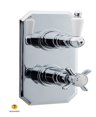 Home of Ultra Beaumont Traditional Twin Concealed Thermostatic Valve