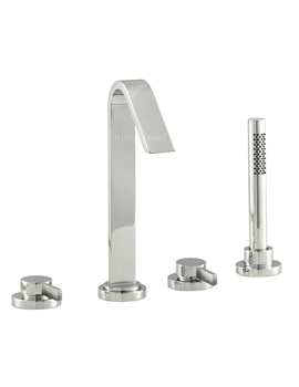 Hudson Reed Clio 4 Hole Bath Mixer By Hudson Reed
