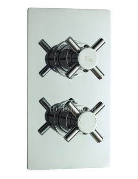 Hudson Reed Kristal Twin Thermostatic Shower Valve By Hudson Reed