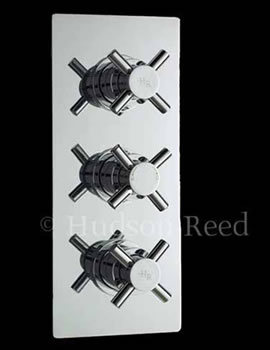 Hudson Reed Hudson Reed Kristal Triple Concealed Valve with Diverter