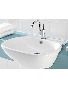 Silverdale Contemporary Ascot (Sanctuary) 550mm Semi-Countertop Basin