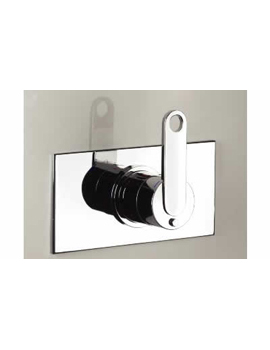 Silverdale Contemporary Ohio Wall Mounted Thermostatic Shower Mixer  By Silverdale Contemporary